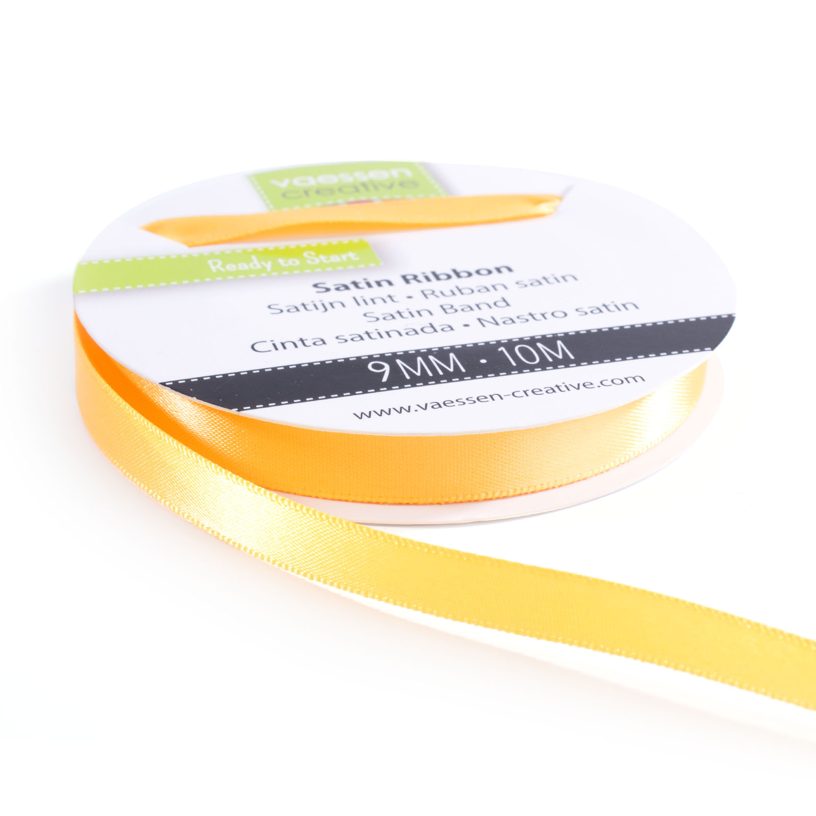 Vaessen Creative • Satin Ribbon 9mmx10m Yellow Gold