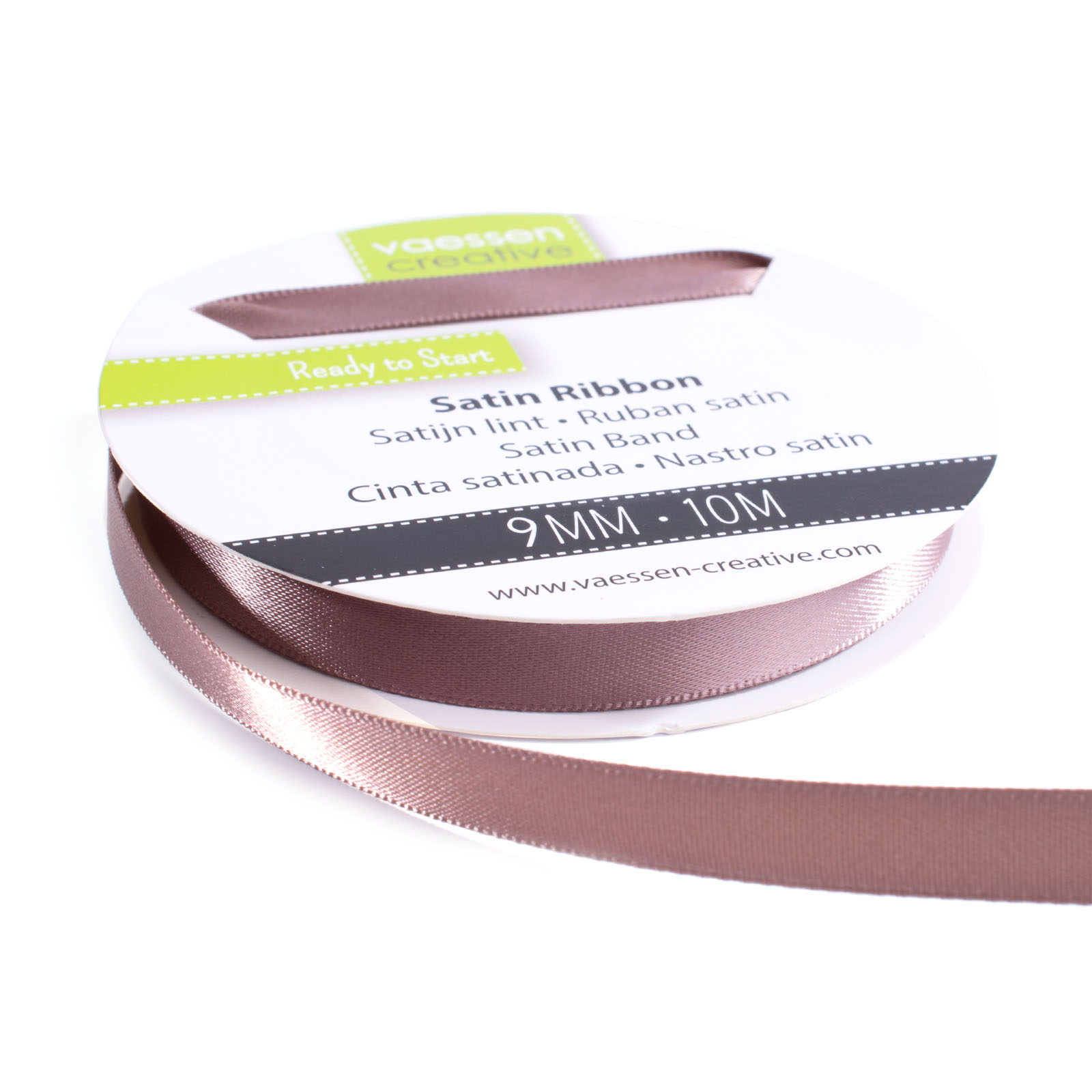 Vaessen Creative • Satin Ribbon 9mmx10m Chocolate