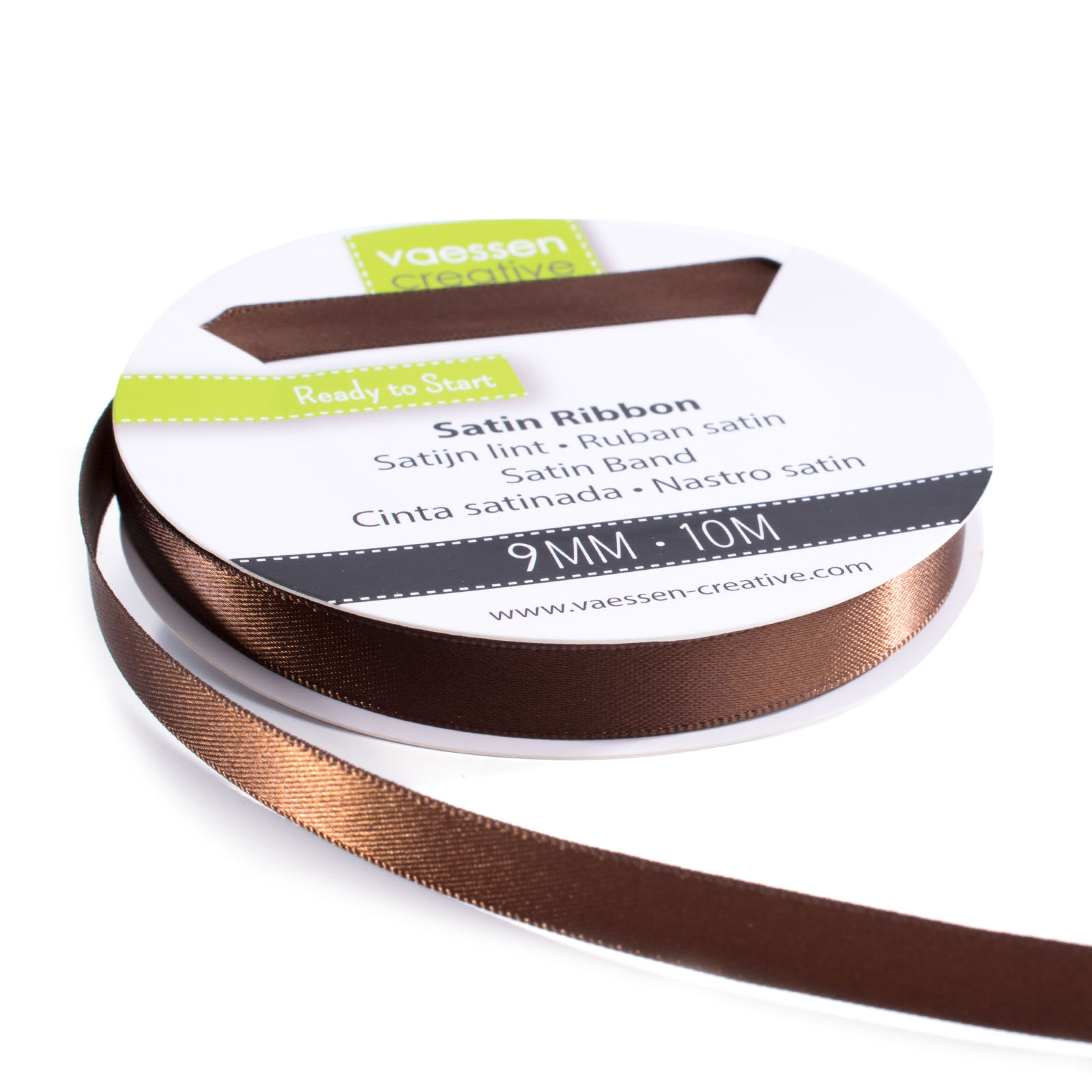 Vaessen Creative • Satin Ribbon 9mmx10m Brown