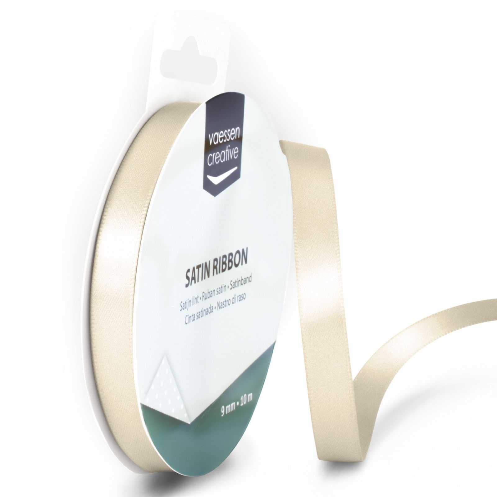 Vaessen Creative • Satinband 9mmx10m Elfenbein