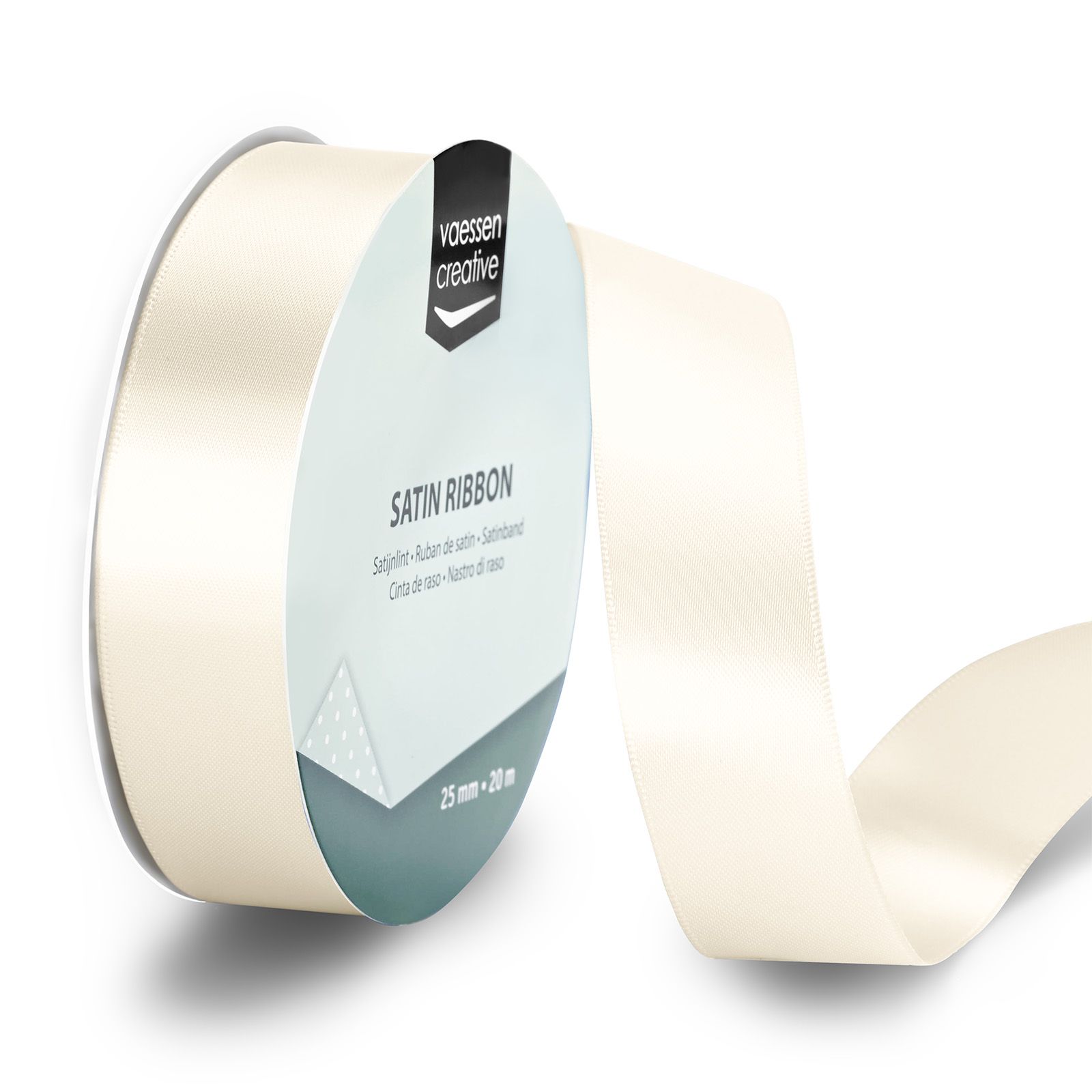 Vaessen Creative • Satinband 20mx25mm Antikweiß