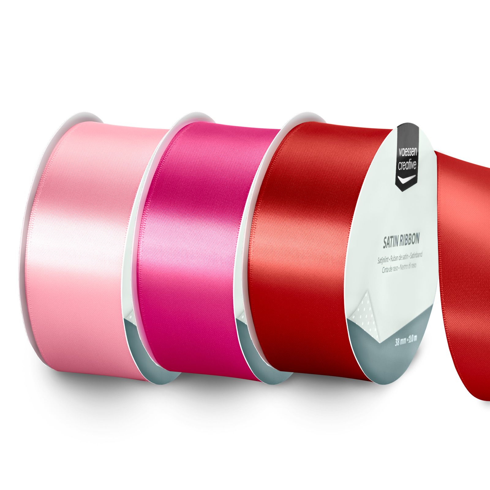 Vaessen Creative • Satijnlint Valentijn 10mx38mm 3st.