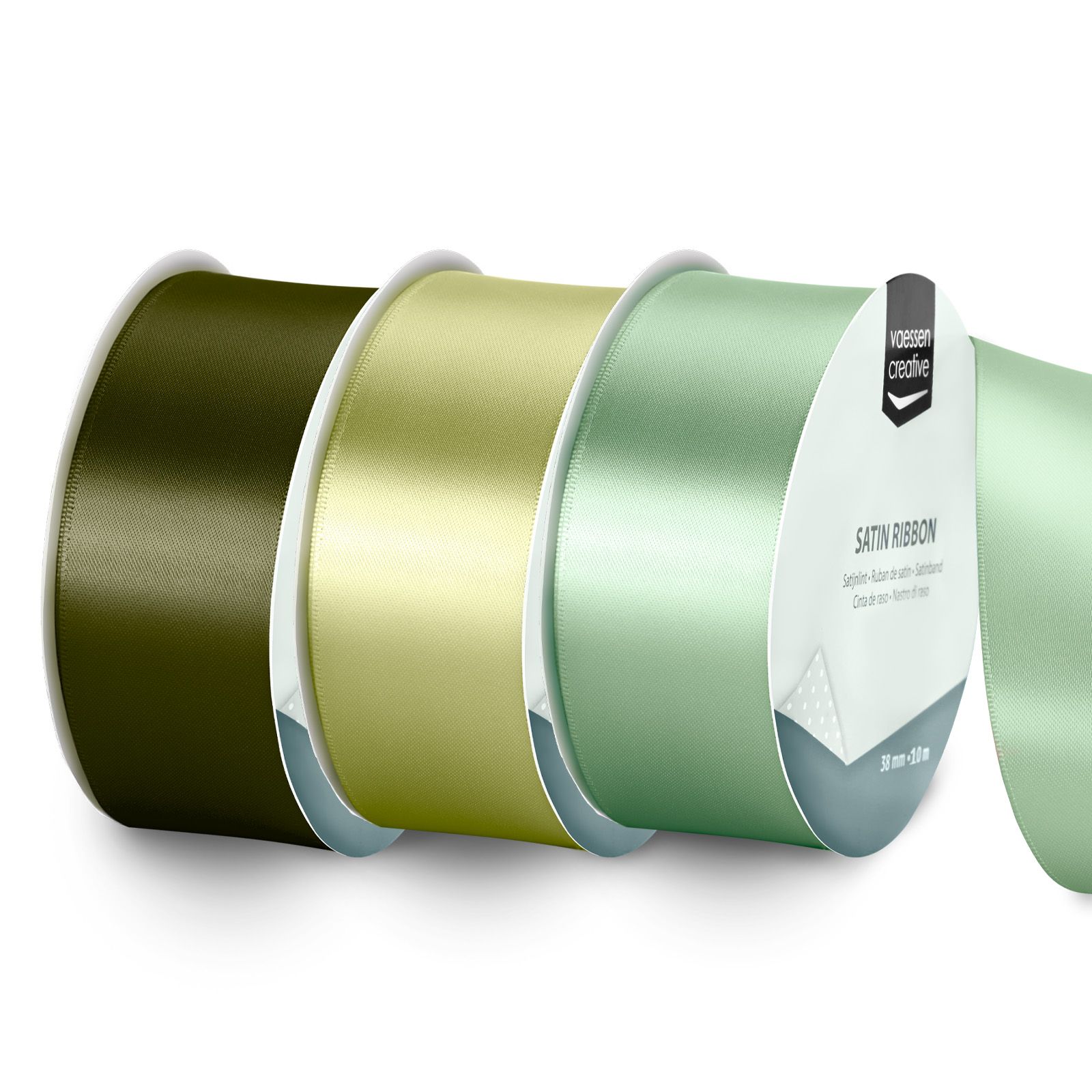 Vaessen Creative • Nastro di Raso 3 Colori 10mx38mm Di Tendenza 2