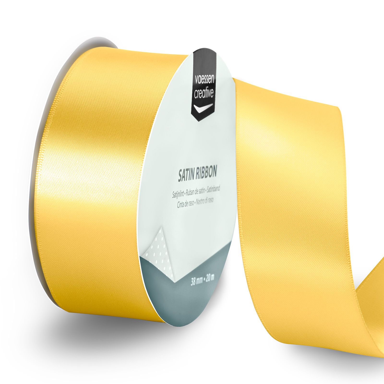 Vaessen Creative • Nastro di Raso 20mx38mm Oro Giallo