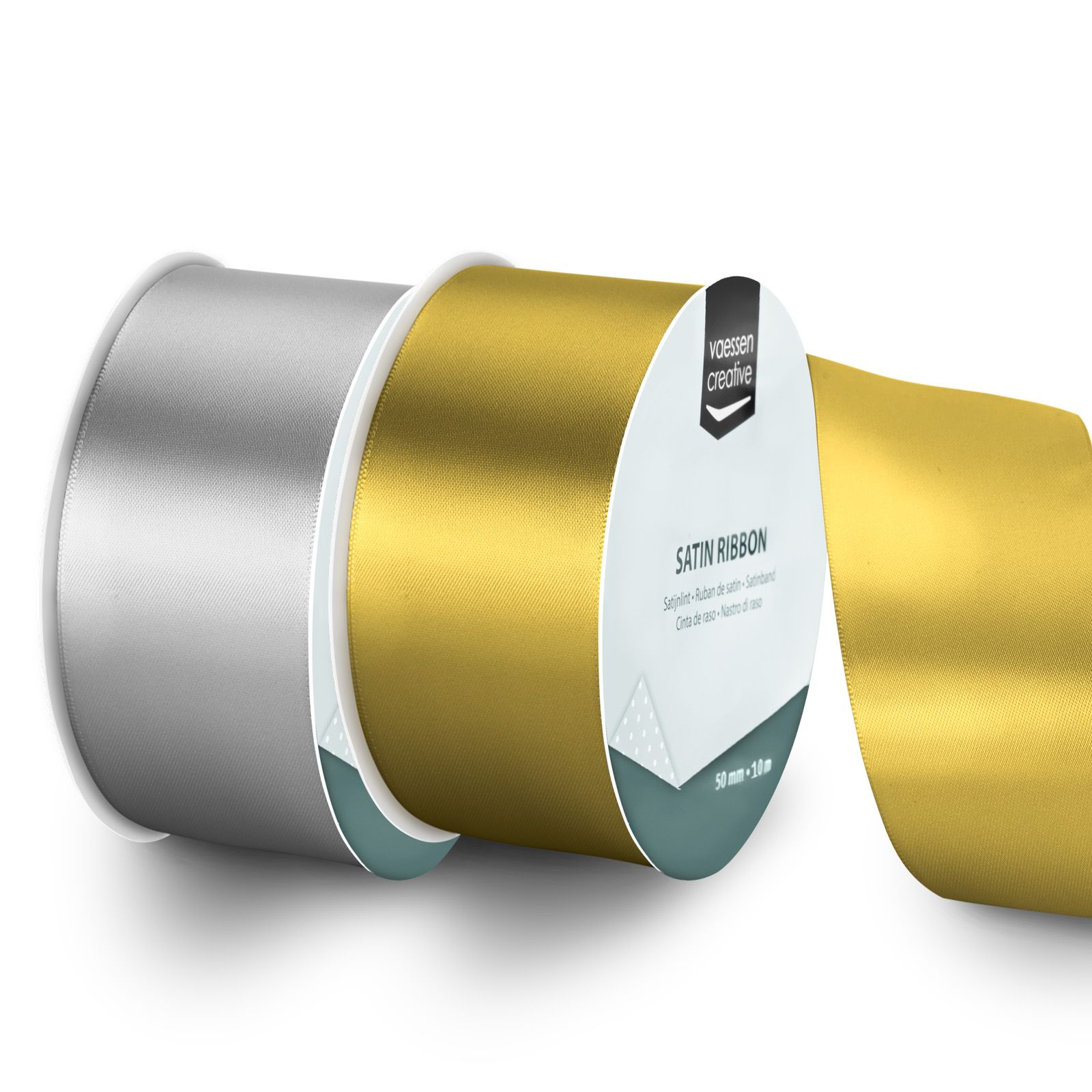 Vaessen Creative • Nastro di Raso 2 Colori 10mx50mm Natale 1