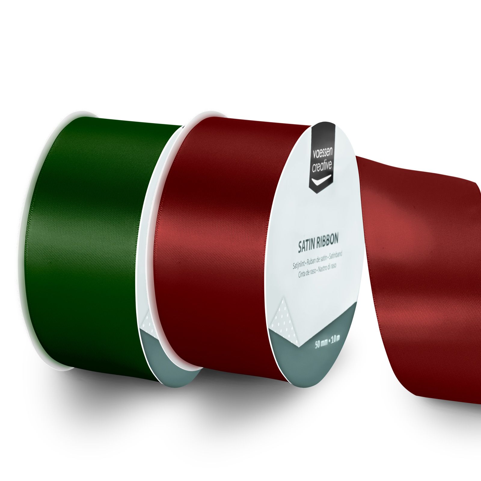 Vaessen Creative • Nastro di Raso 2 Colori 10mx50mm Natale 2