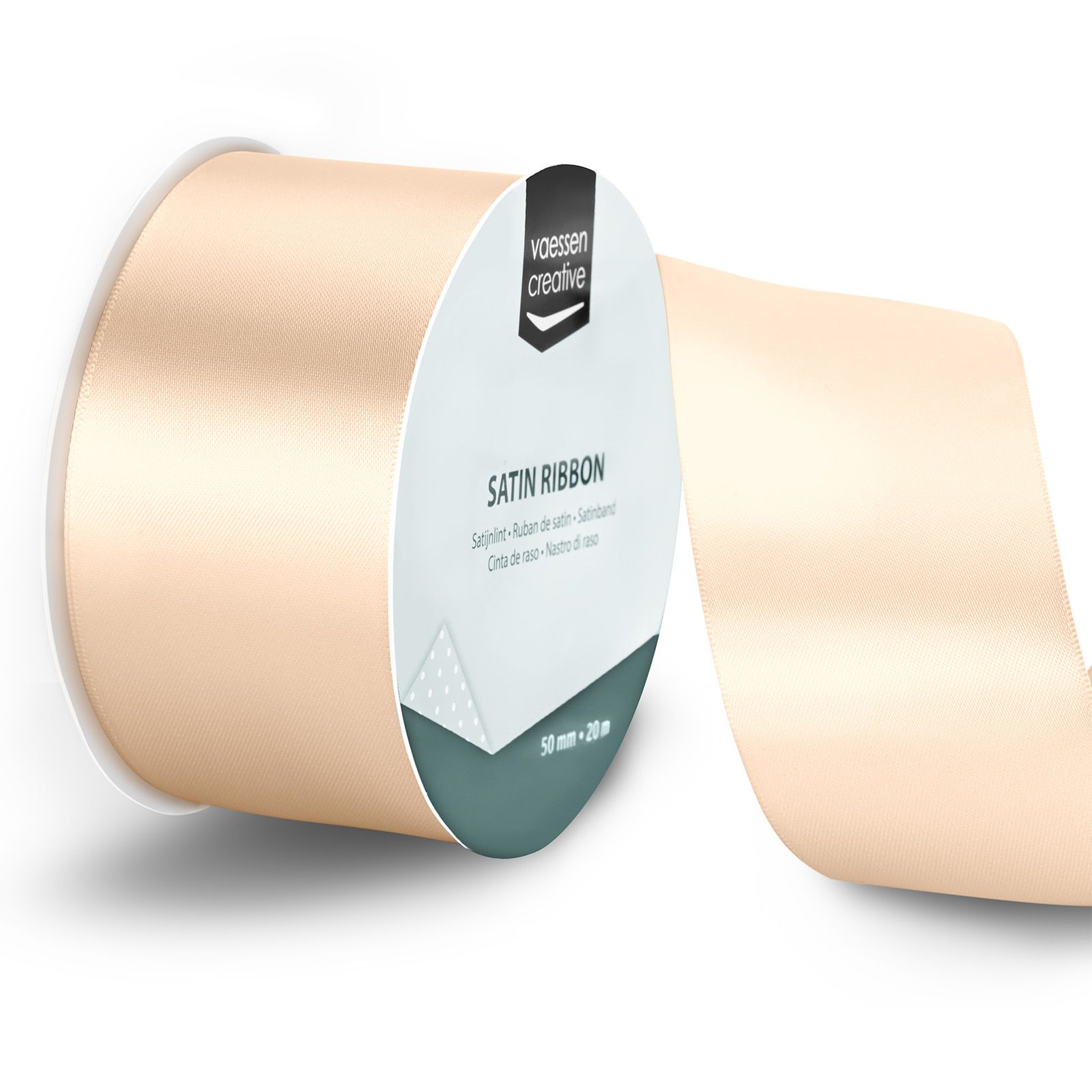 Vaessen Creative • Satijnlint 20mx50mm Ivoor