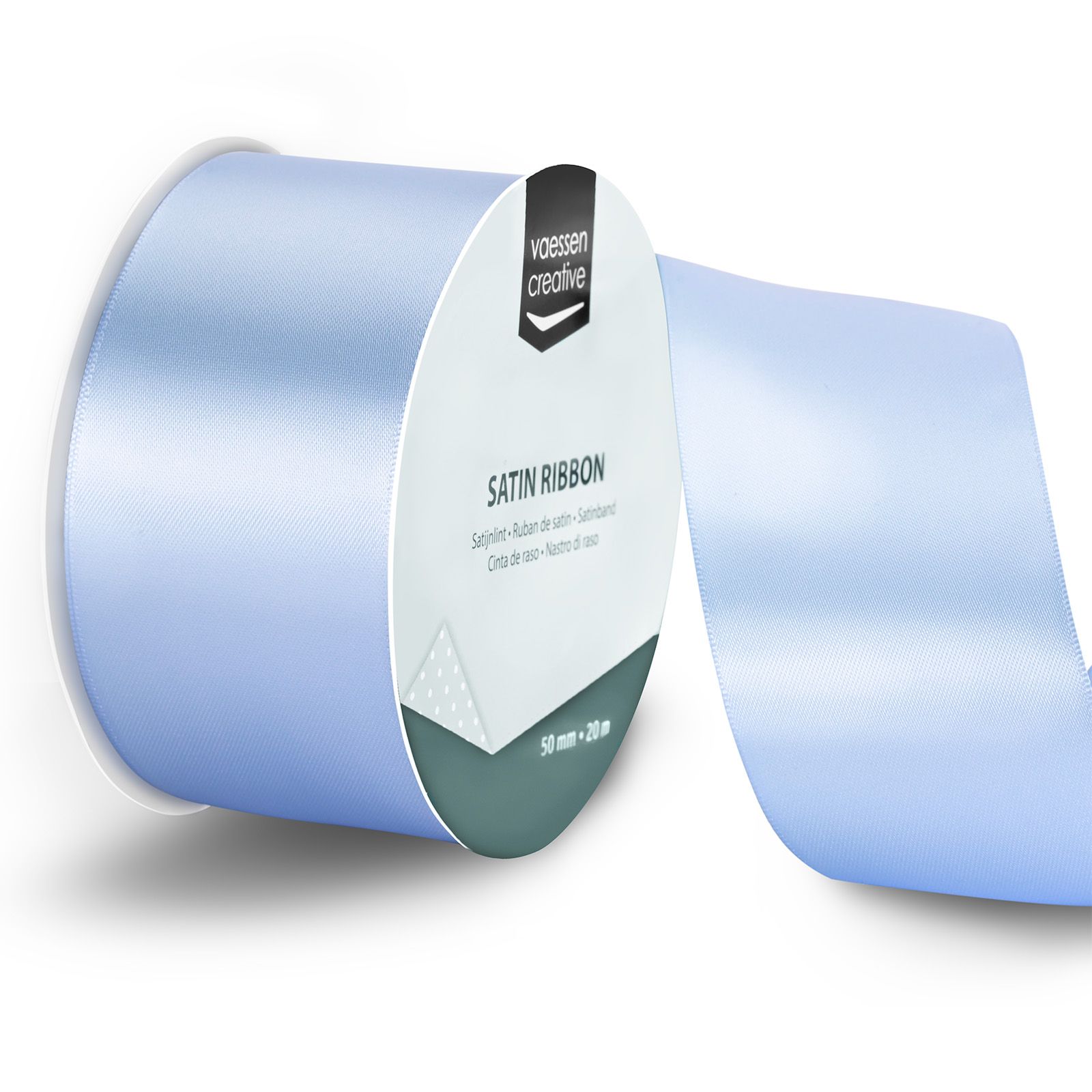 Vaessen Creative • Satijnlint 20mx50mm Lichtblauw