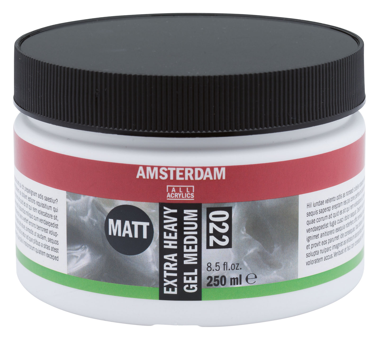 Amsterdam • Médium Gel Extra Lourd Mat 022 Pot 250ml