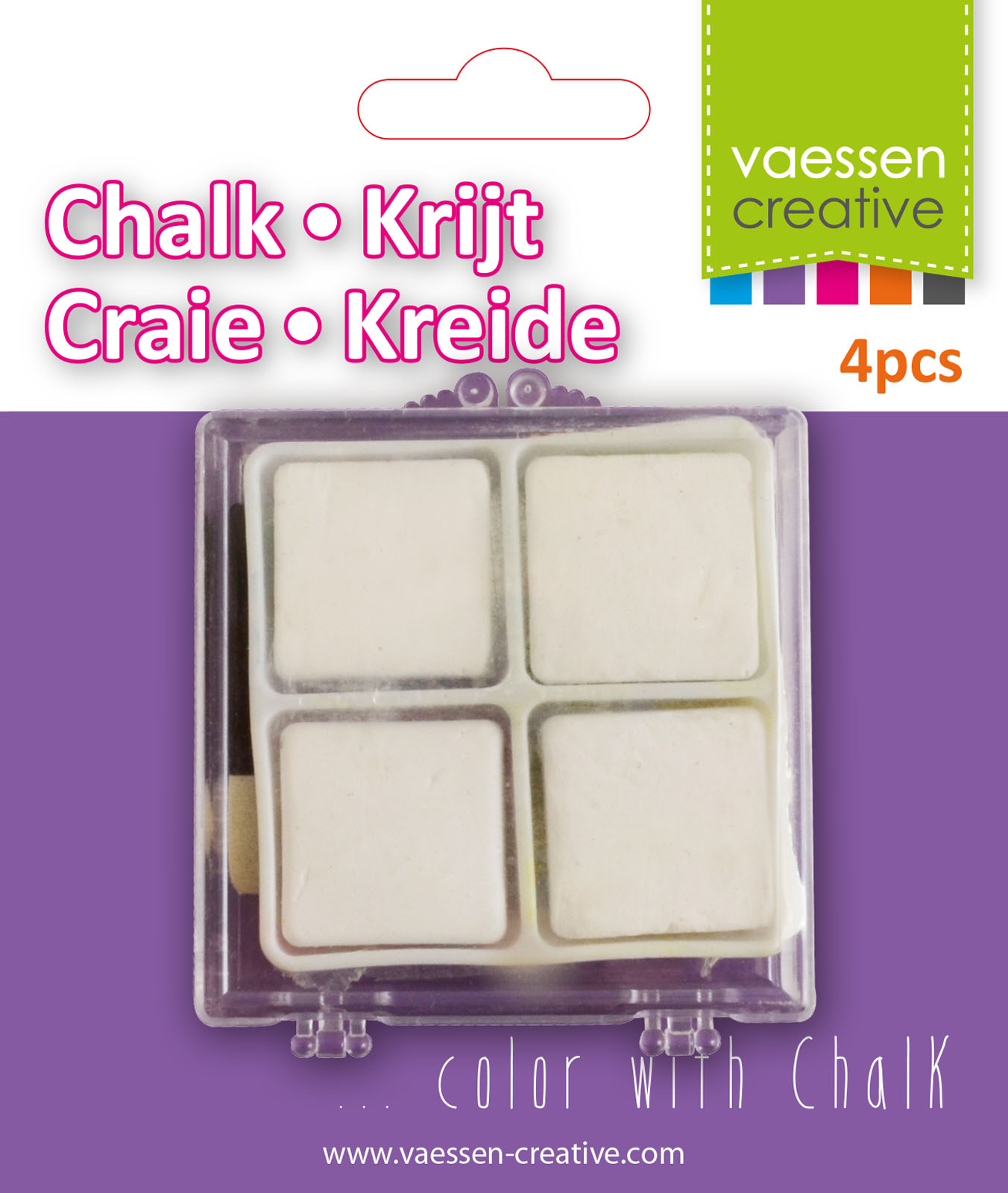 Vaessen Creative • Chalk 4pcs white