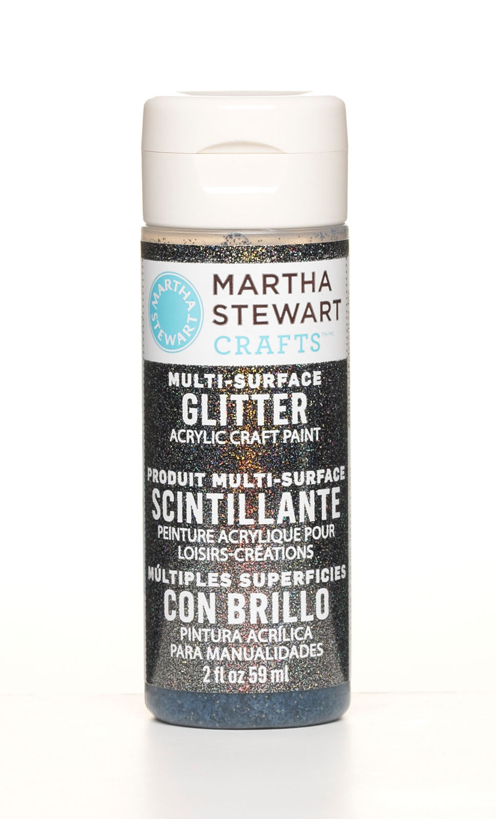 Martha Stewart • Paint 59ml glitter Onyx