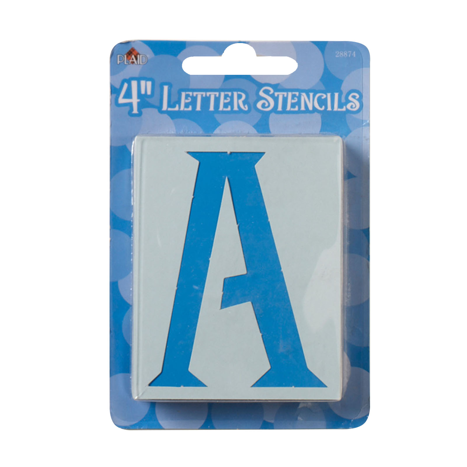 Plaid • 4 Letter Stencil 10,2cm
