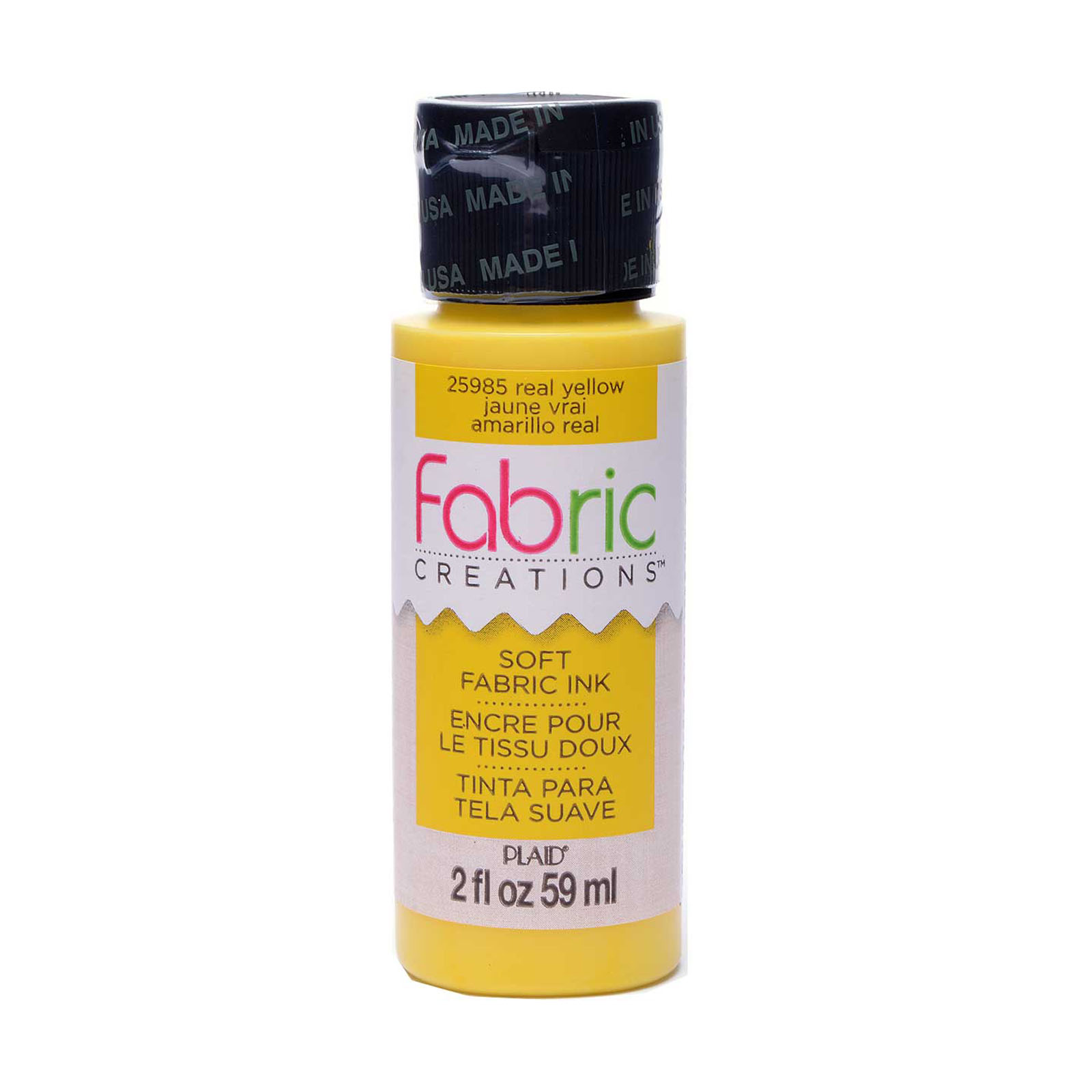 Fabric Creations • Soft fabric ink 59ml Real yellow
