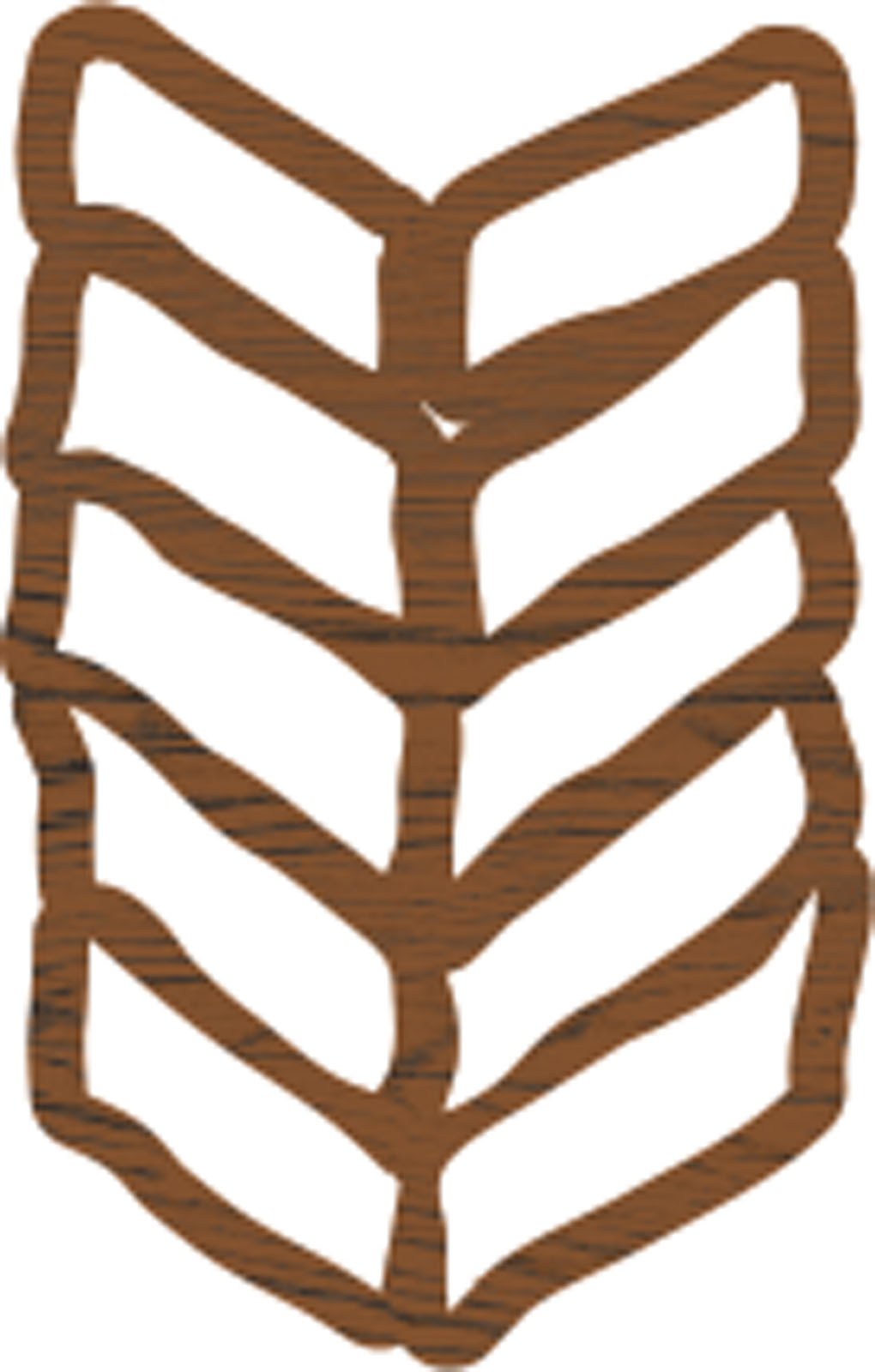 Fabric Creations • Block Printing Small 3,8x2,5cm Chevron