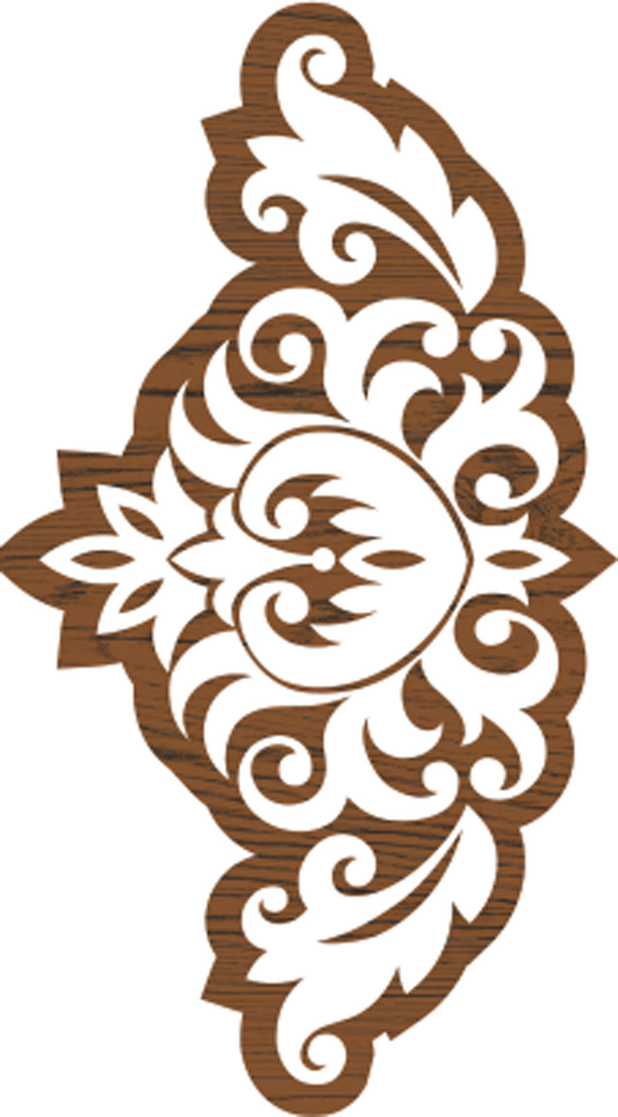 Fabric Creations • Block Printing Border 7,6x4,5cm Baroque