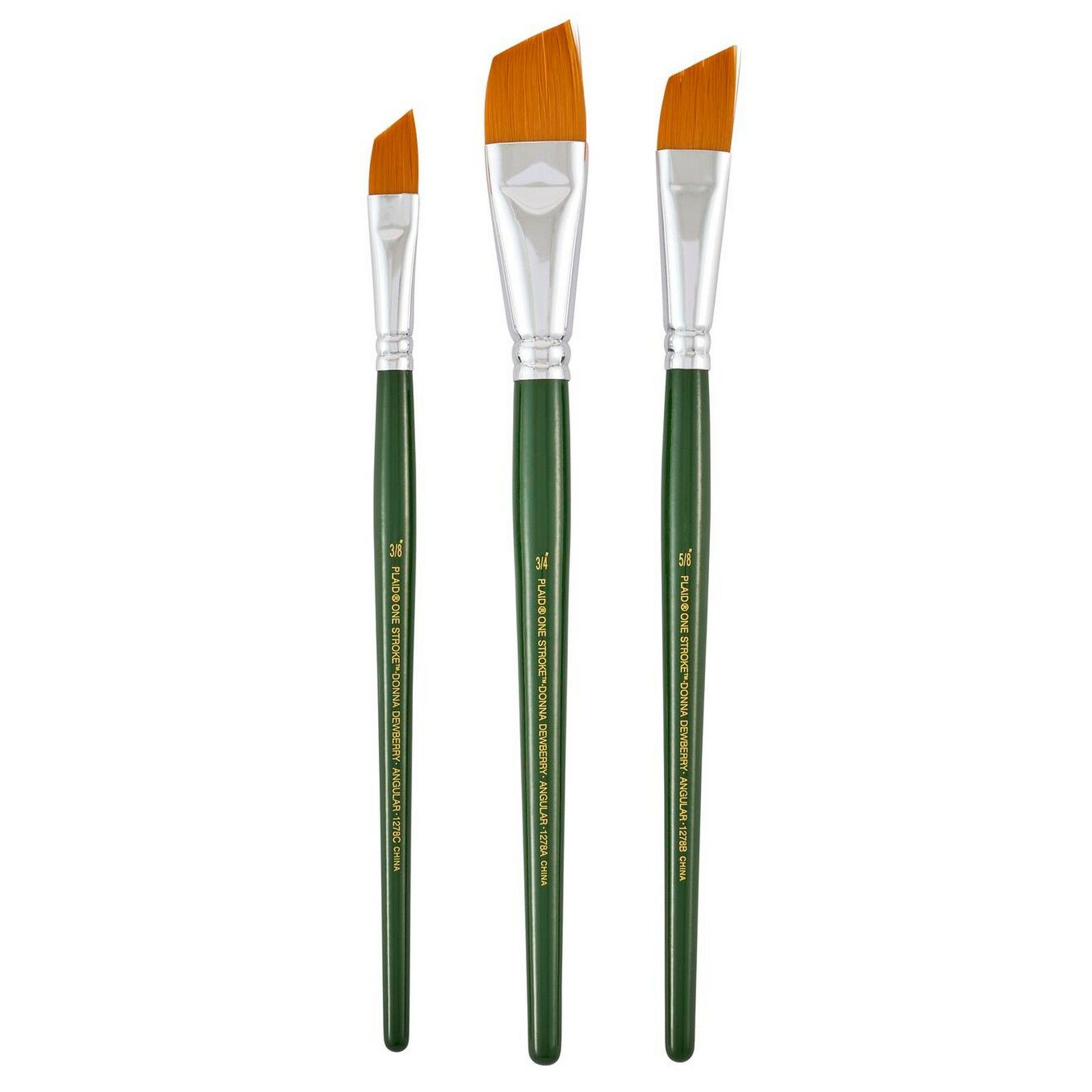 FolkArt • One Stroke Brush Sets Angle Brush Set 3x