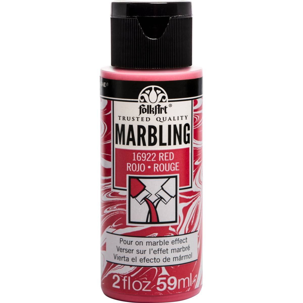 FolkArt • Marbling paint color 59ml Red