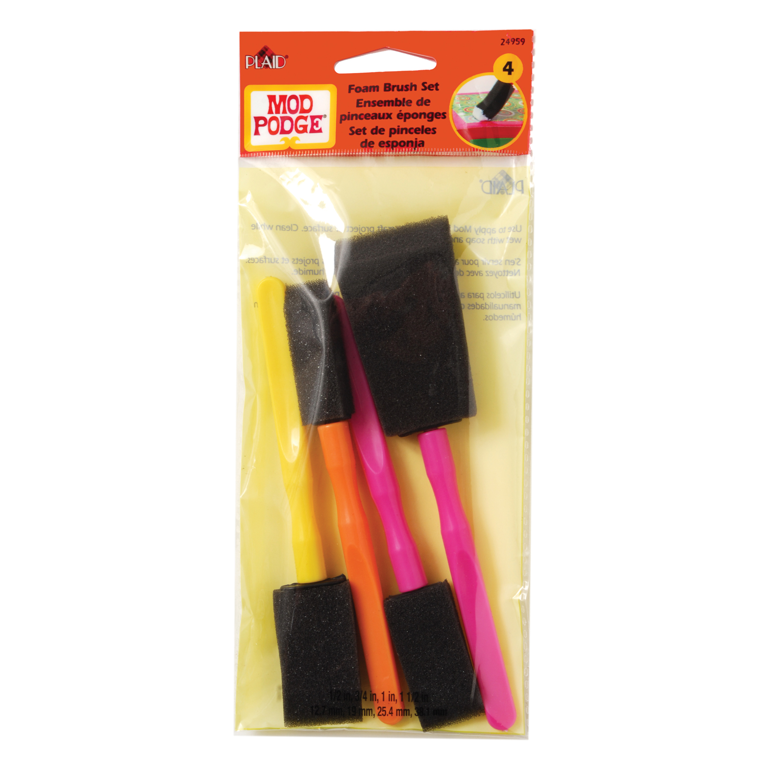 Mod Podge • Decoupage Foam Brushes 4pieces