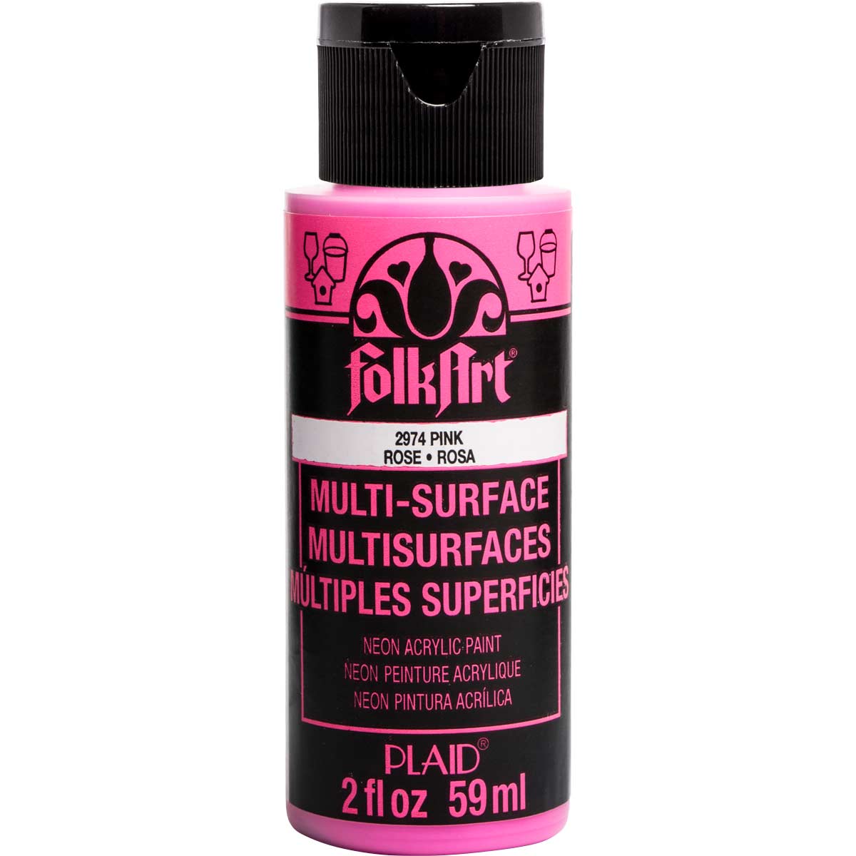 FolkArt • Multi-Surface neon glow Pink 59ml