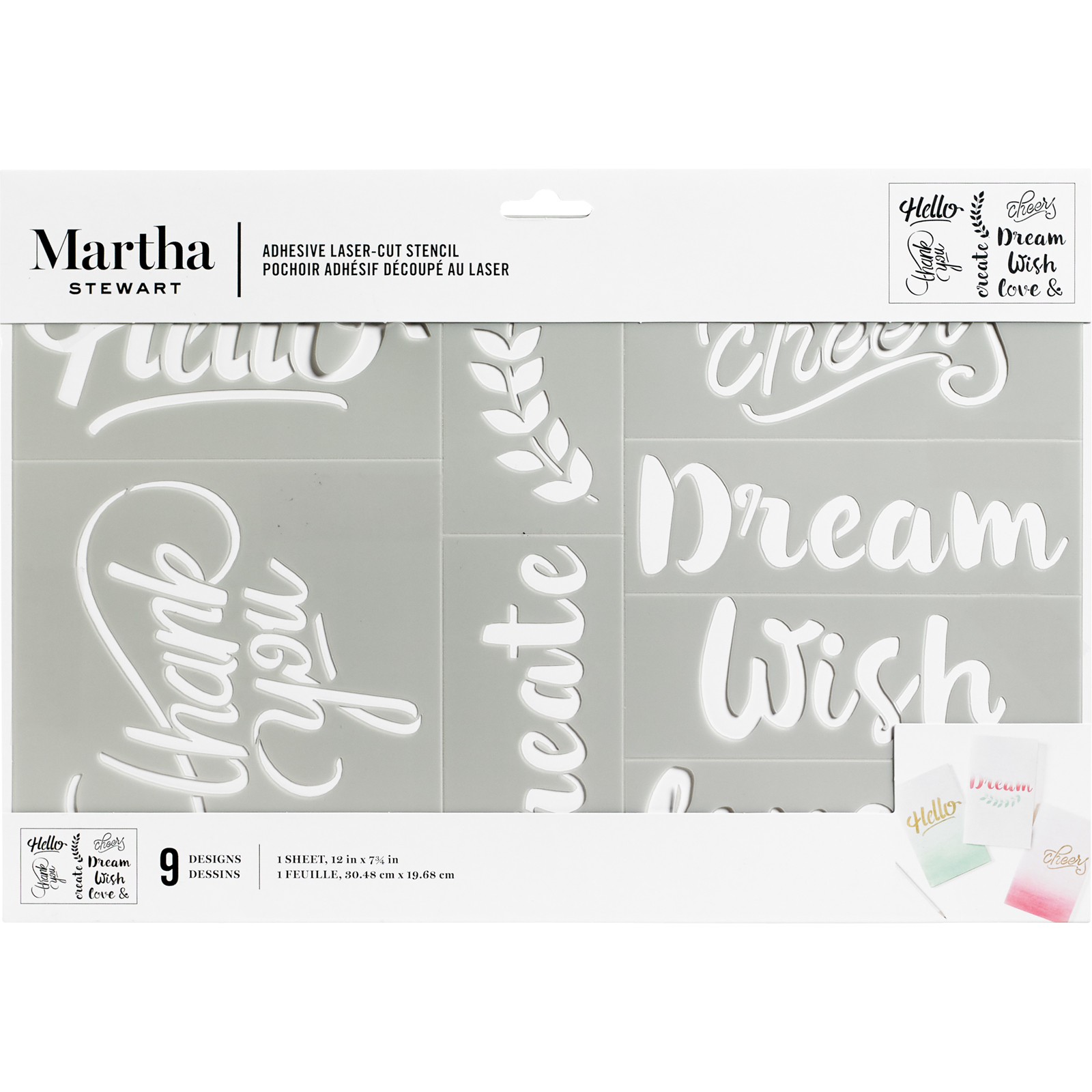 Martha Stewart • Adhesive Stencil Scentices