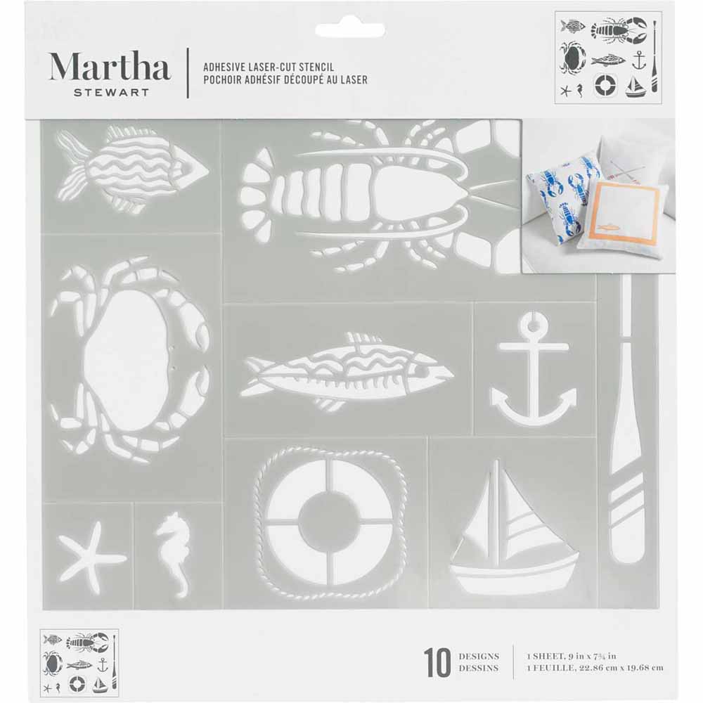 Martha Stewart • Adhesive Stencil Nautical
