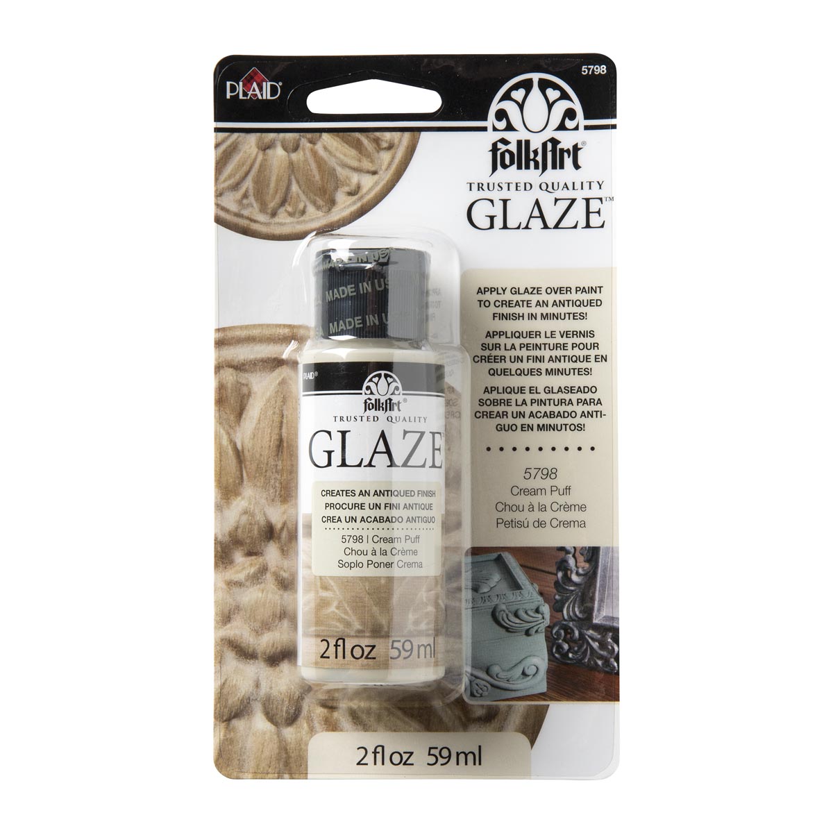 Folkart • Glaze Cream Puff 59ml