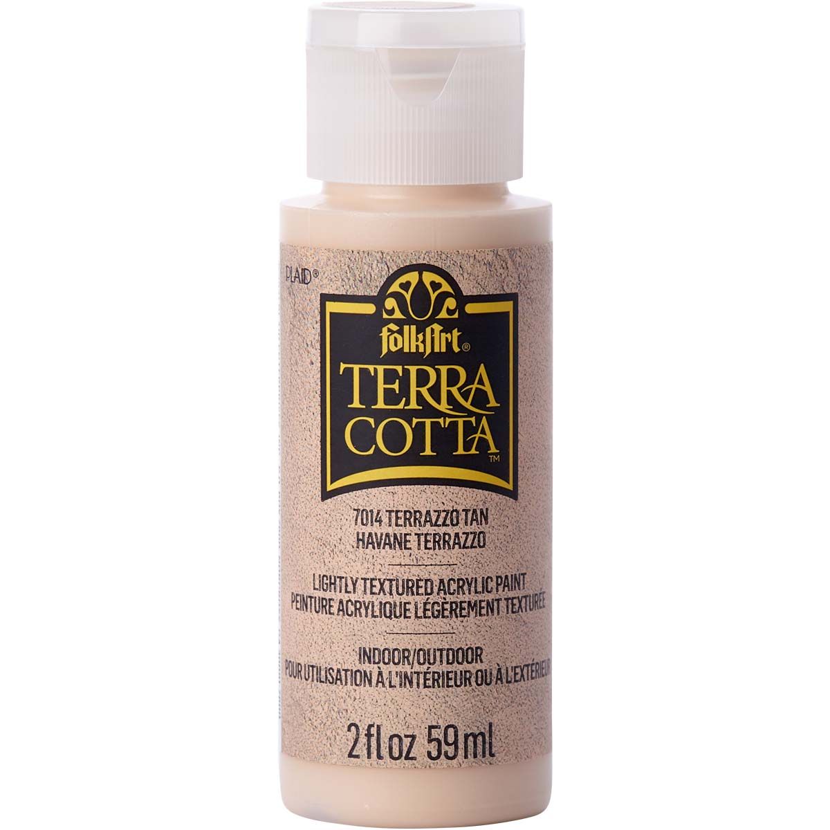 Folkart • Terra cotta textured acrylic paint 59ml Terrazzo sand