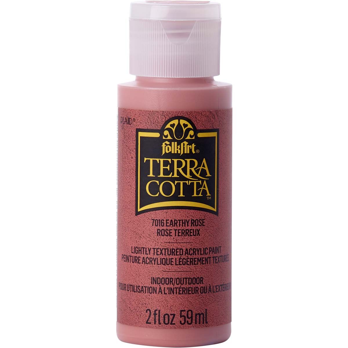 Folkart • Terra cotta textured acrylic paint 59ml Earthy rose