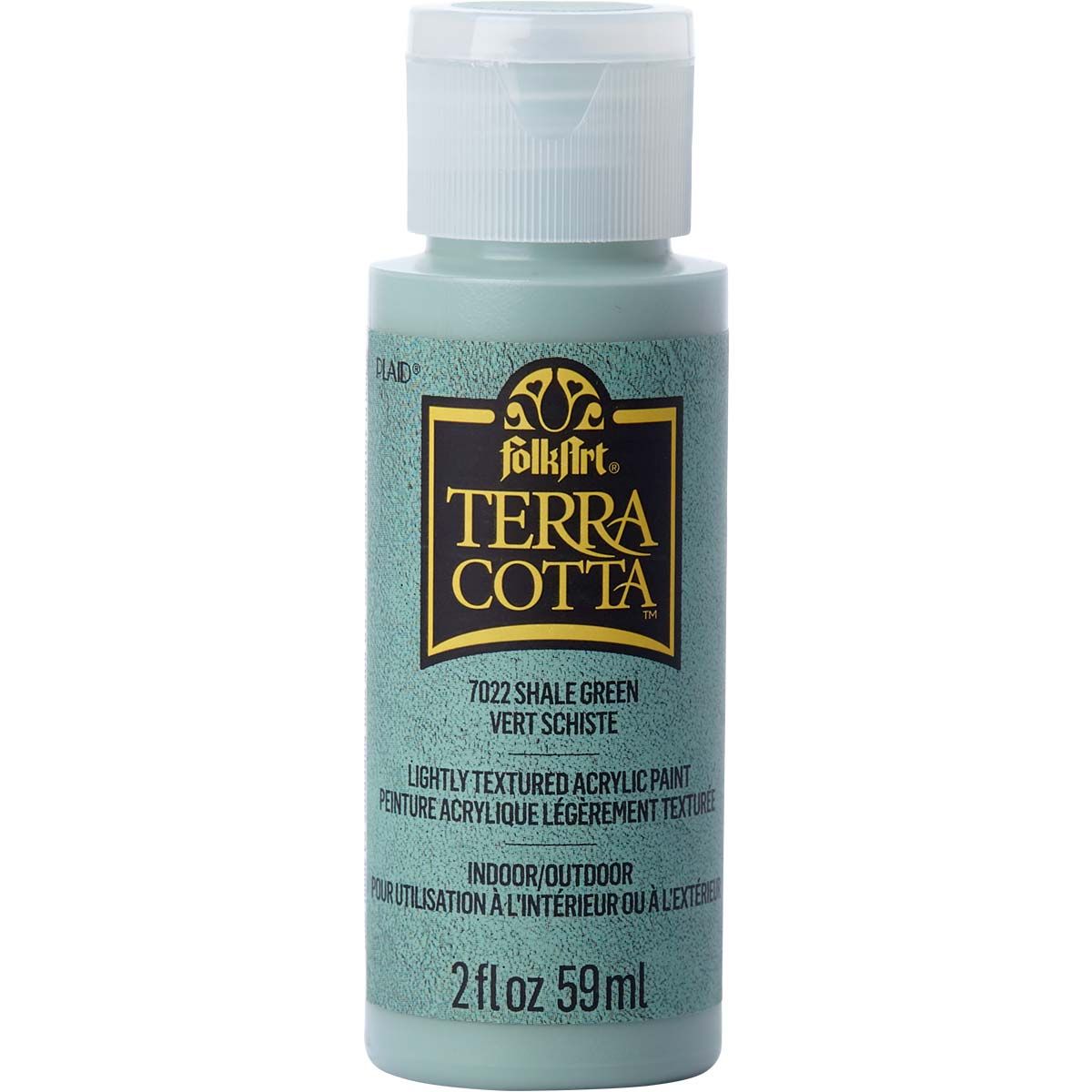 Folkart • Terra cotta textured acrylic paint 59ml Shale green