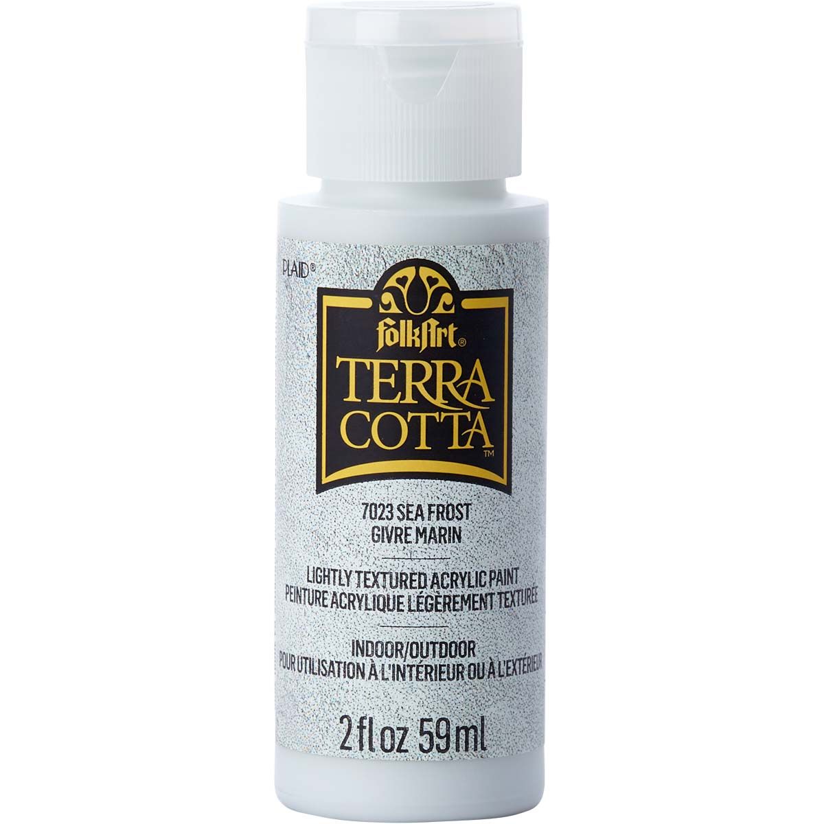 Folkart • Terra cotta textured acrylic paint 59ml Sea frost