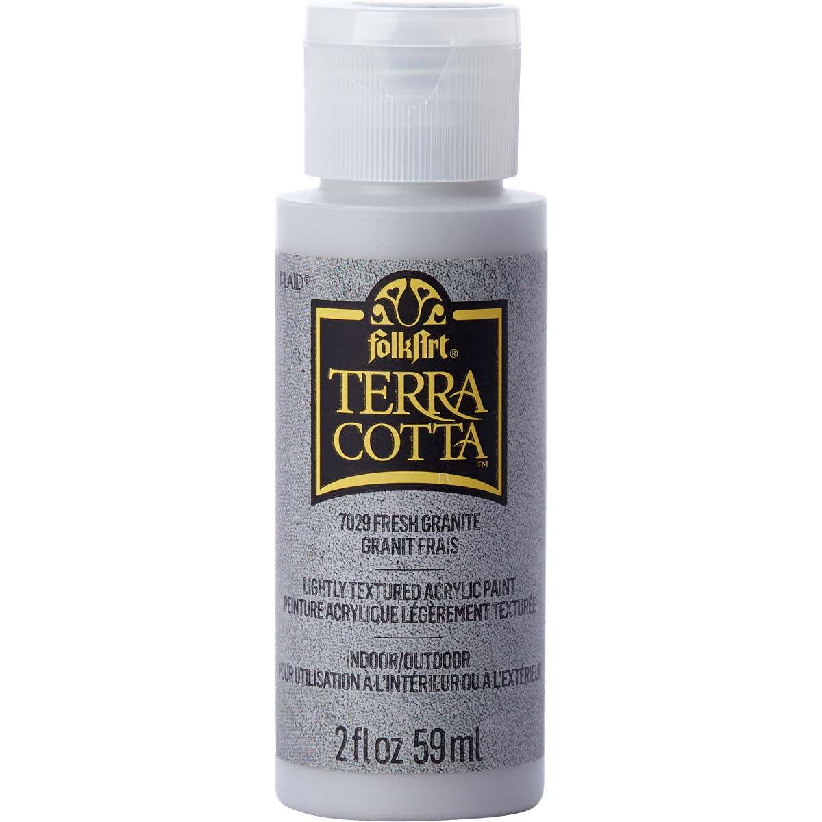 Folkart • Terra cotta textured acrylic paint 59ml Fresh granite