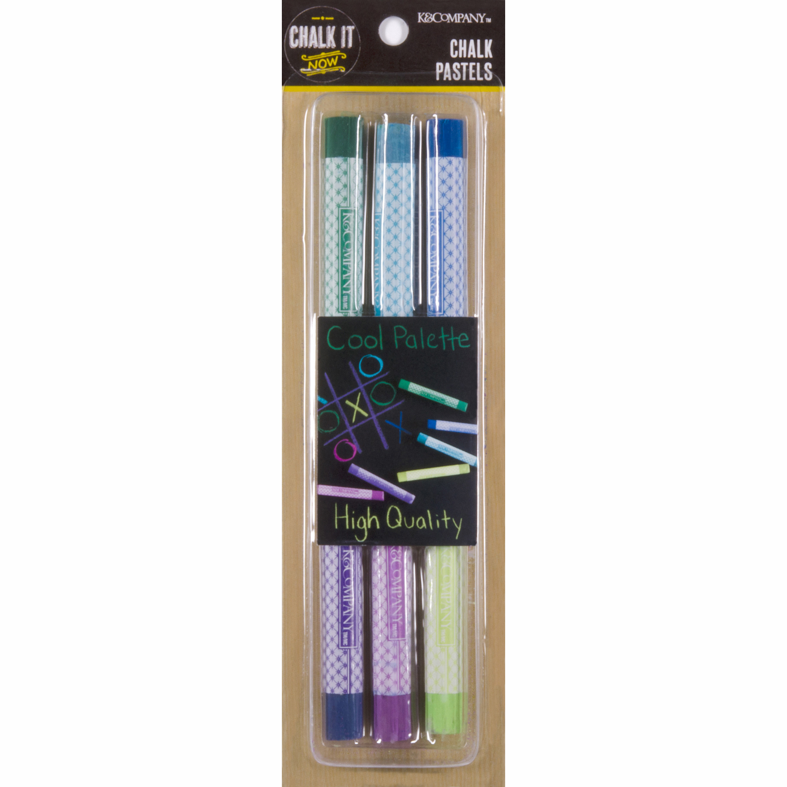 K&Company • Chalk pastels 6pcs cool palette