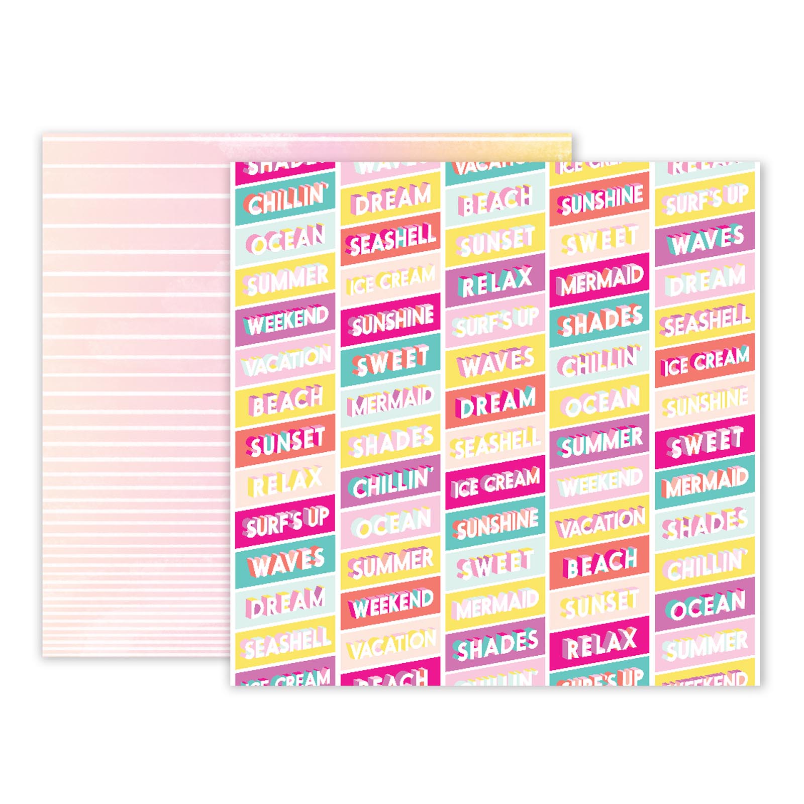 Pink Paislee • Summer lights 30,5x30,5cm paper 4