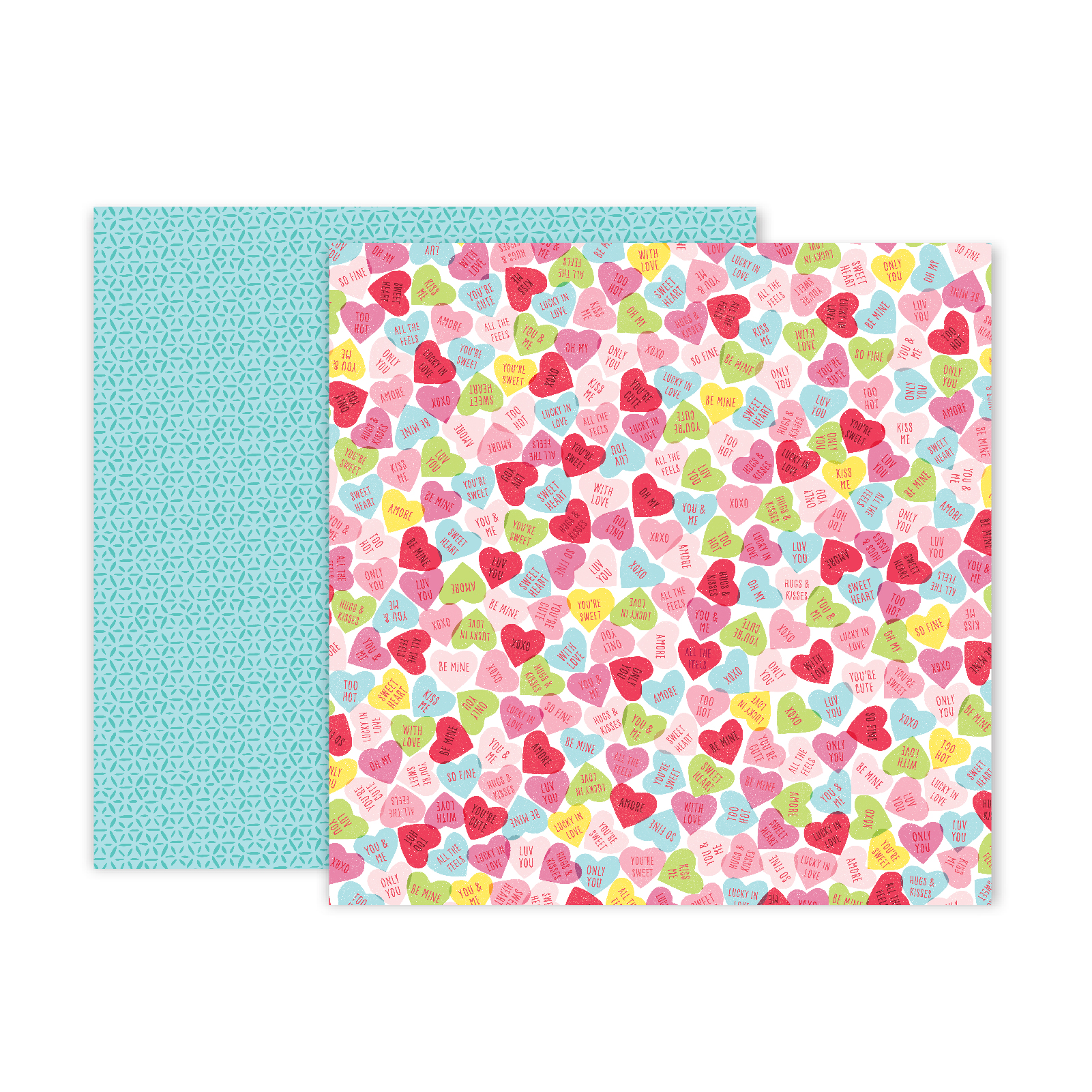 Pink Paislee • Lucky Us paper 12x12" paper 12