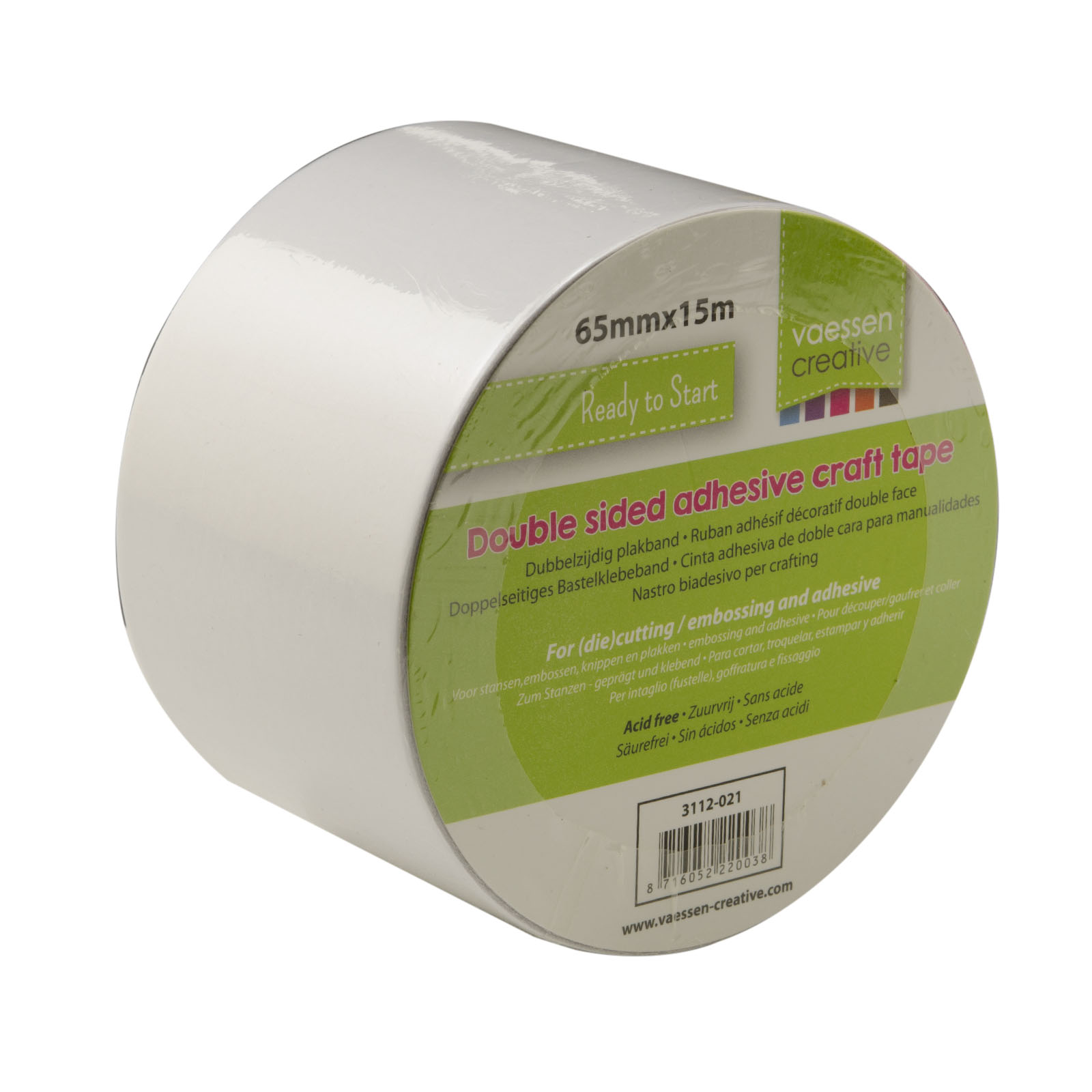 Vaessen Creative • Double-sided adhesive tape 65mmx15m
