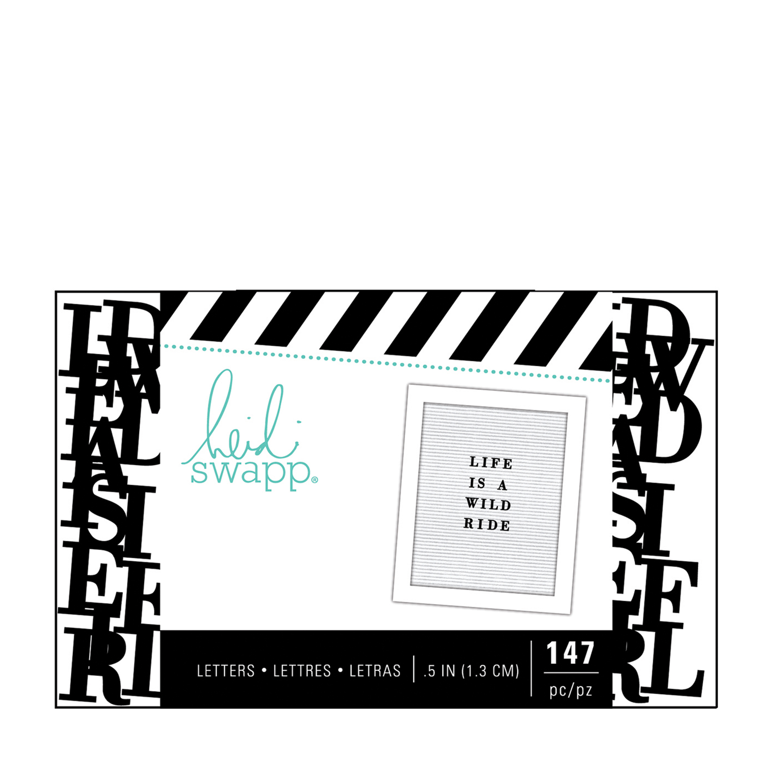 Heidi Swapp • Letterboard alphabet 1,3cm 147pcs black