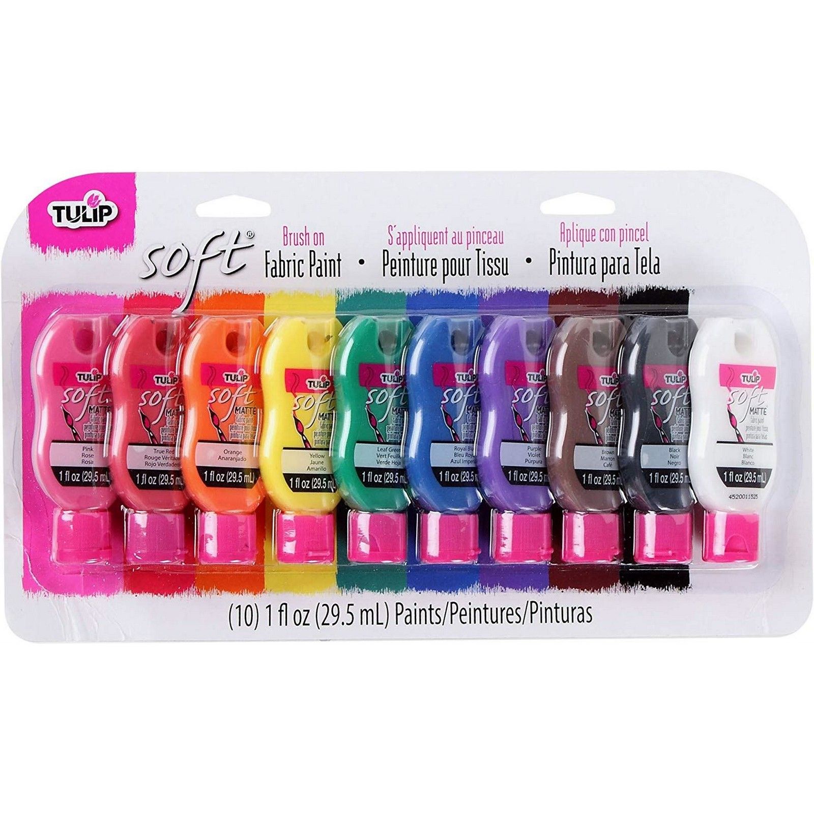 Tulip • Zachte Textielverf 29,5ml Rainbow 10st.
