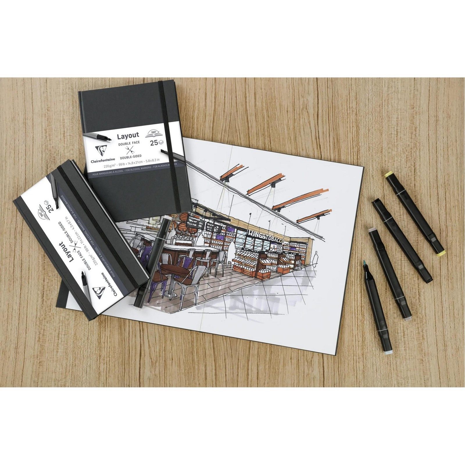 Clairefontaine • Layout Alcohol Markers Boek 220g