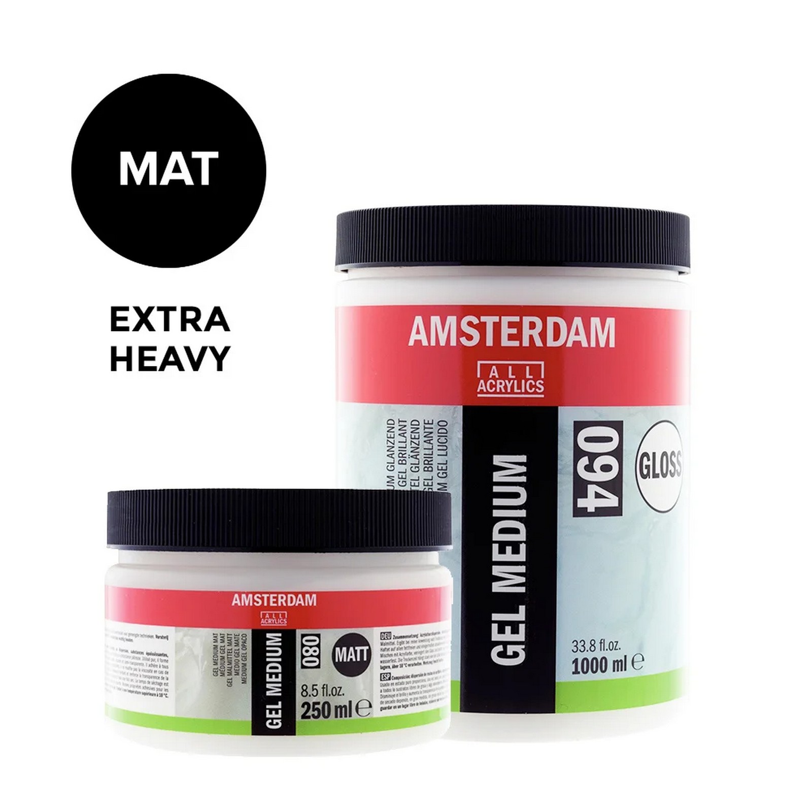 Amsterdam • Extra Heavy Gel Malmittel Matt Gefäß 022 Flasche