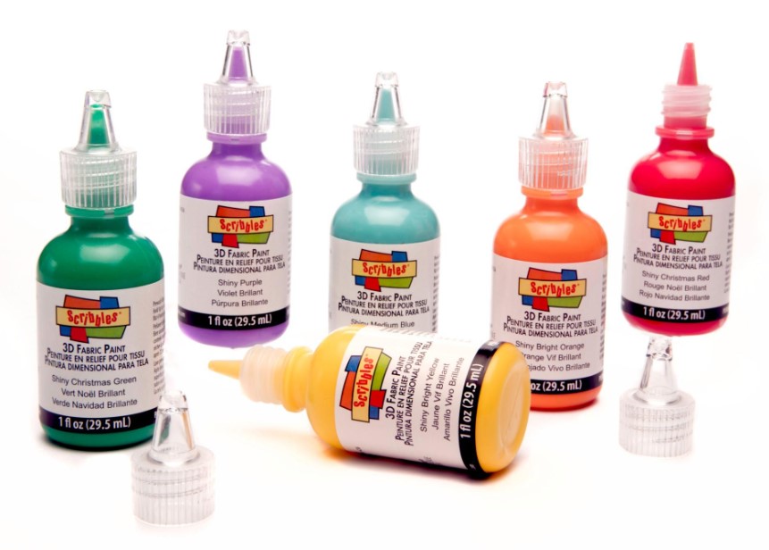 Scribbles • 3D Fabric Paint Shiny 29.5ml