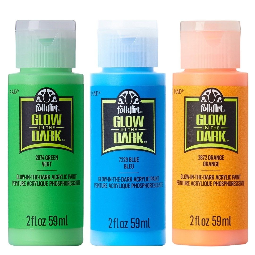 Folkart • Glow in the Dark Acrylic Paint Blue 59ml