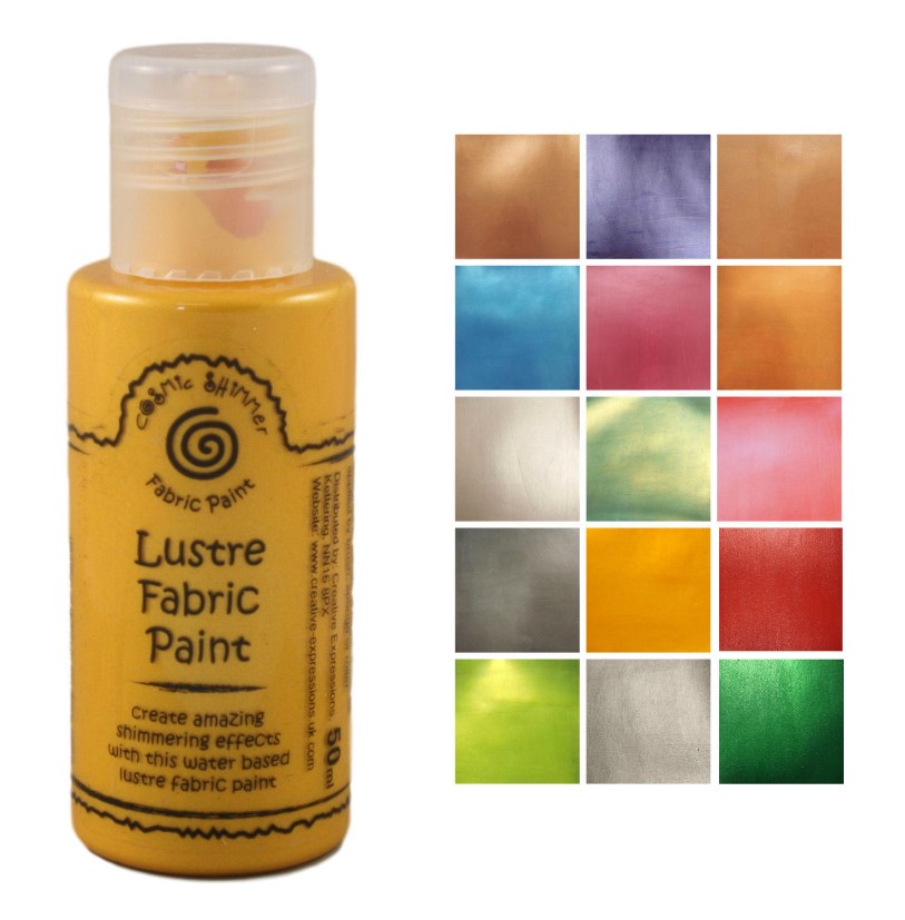 Cosmic Shimmer • Fabric Lustre Paint 50ml