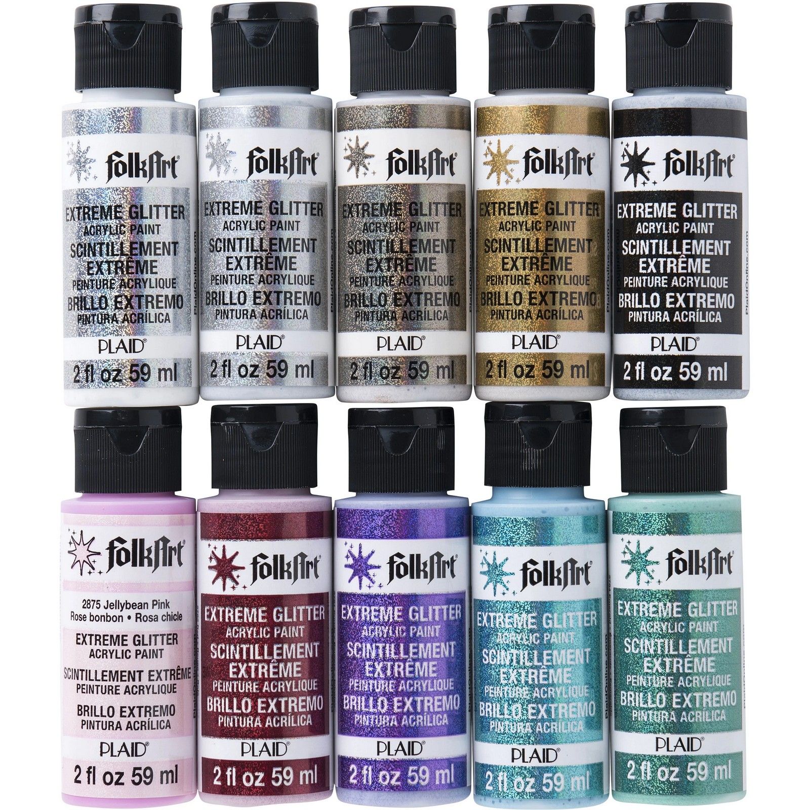 Folkart • Extreme Glitter Acrylic Paint