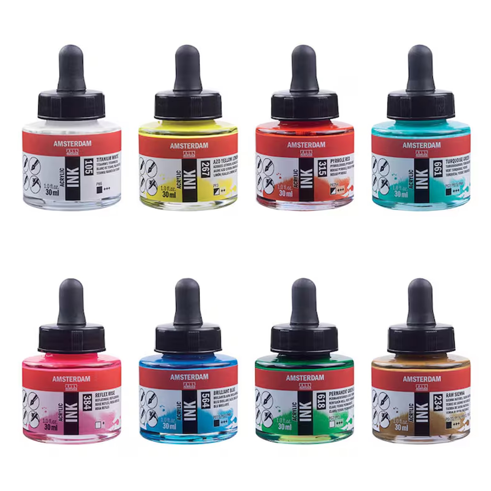 Amsterdam • Acrylinkt Fles 30 ml