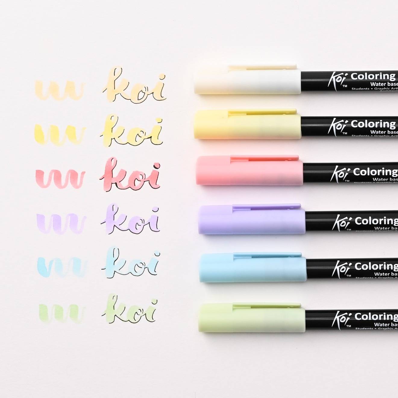 Sakura • Koi colouring Brush pen set 6