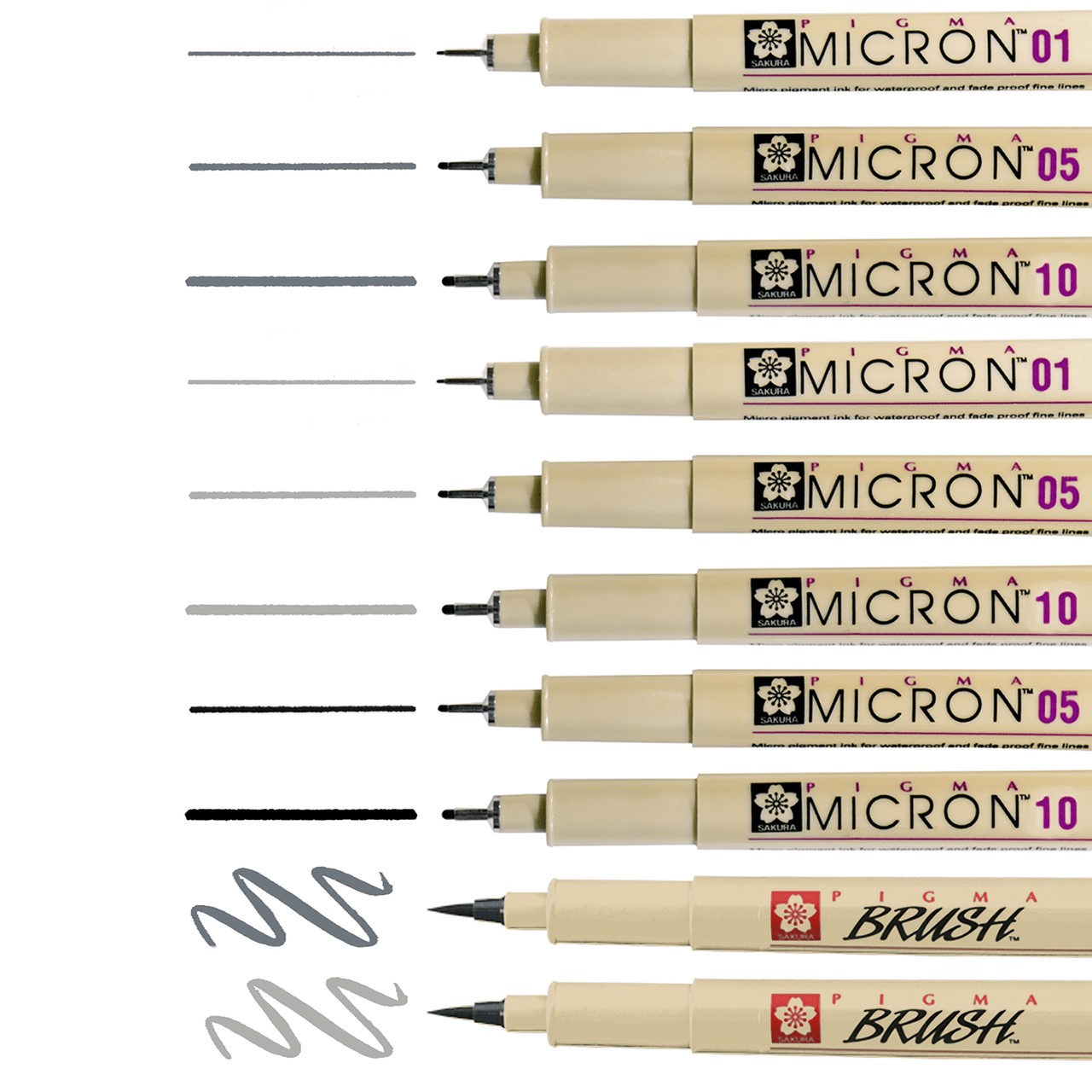 Sakura • Pigma micron Cool gray