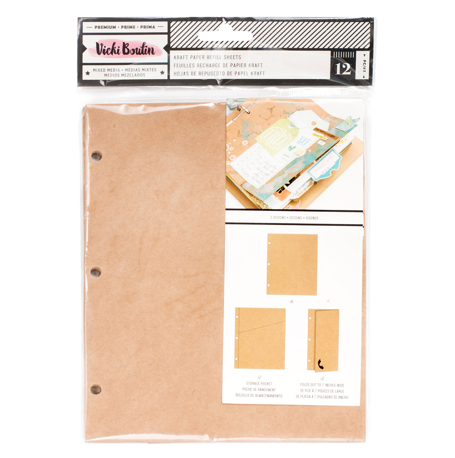 Vicki Boutin • Kraft refill papers 12pcs