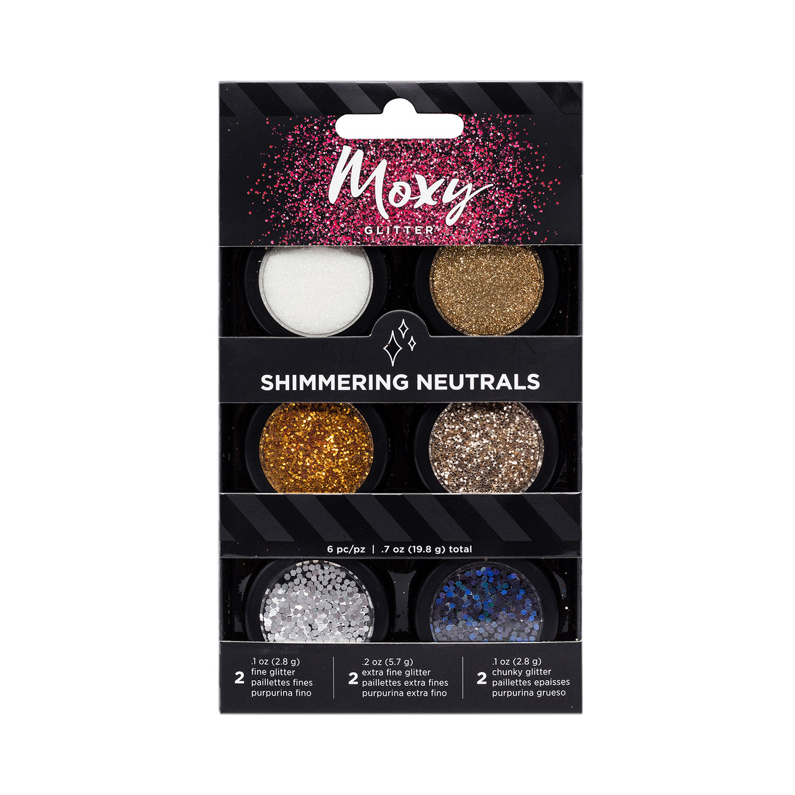 American Crafts • Moxy glitter shimmer neutrals
