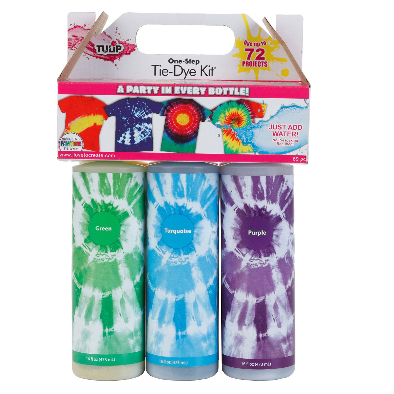 Tulip one-step tie dye • Tie dye kit 6 Colors Party