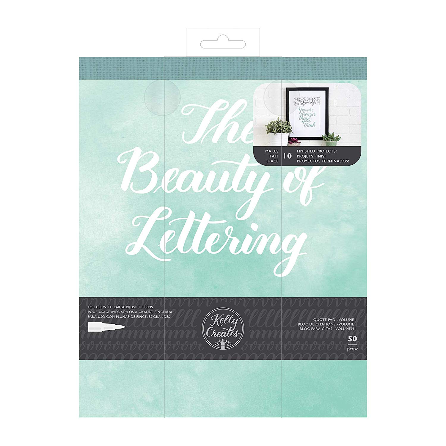 Kelly Creates • Beauty of lettering quote pad